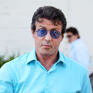 Sylvester Stallone in Sylvester Stallone Seen Leaving Cafe Roma in Beverly Hills After Having Lunch