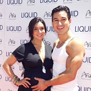 Courtney Mazza, Mario Lopez in Mario Lopez Hosts The Day at Liquid Pool Lounge