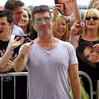 Simon Cowell in Simon Cowell Outside The 'X Factor' Auditions