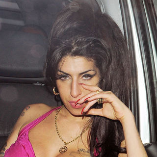 Amy Winehouse Enjoys A Night Out with Friends