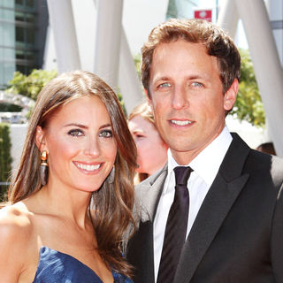 Alexi Ashe, Seth Meyers in 2010 Creative Arts Emmy Awards - Arrivals