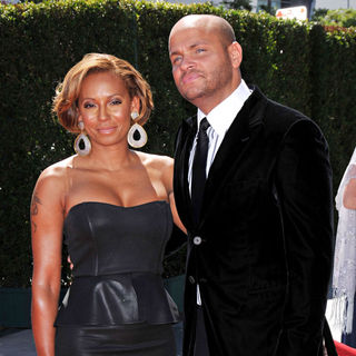 Melanie Brown, Stephen Belafonte in 2010 Creative Arts Emmy Awards - Arrivals