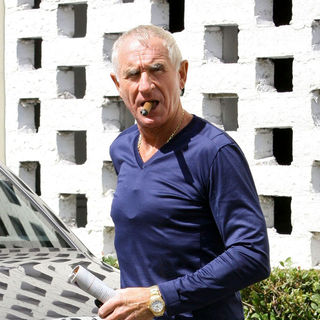 Prince Frederic von Anhalt in Prince Frederic von Anhalt Enjoying A Cigar Whilst Out and About in Beverly Hills