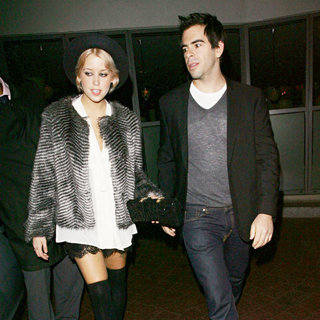 Peaches Geldof, Eli Roth in Peaches Geldof and Eli Roth Leave The Ivy Restaurant and Head to Bungalow 8 Nightclub