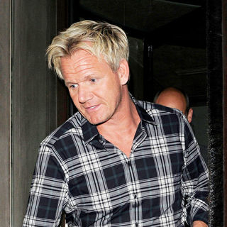 Gordon Ramsay in Gordon Ramsay Is Seen Arriving at His Restaurant Maze to Join Eva Longoria and Victoria Beckham