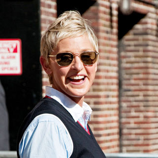 Ellen DeGeneres in Ellen DeGeneres Outside The Ed Sullivan Theater