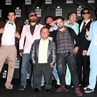 Johnny Knoxville, Bam Margera, Steve-O, Ehren McGhehey, Ryan Dunn, Wee Man in The 2010 MTV Video Music Awards (MTV VMAs) - Press Room
