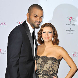 Tony Parker, Eva Longoria in The 'Par Coeur Gala 2010'
