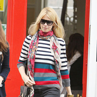 Claudia Schiffer After Dropping Her Son at School