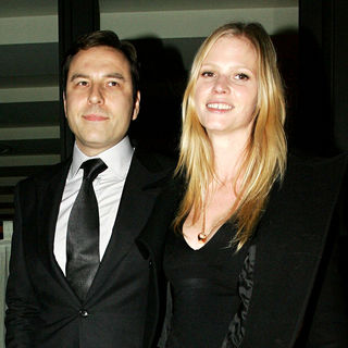 David Walliams, Lara Stone in David Walliams and Lara Stone Leave C London Restaurant