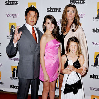 Sylvester Stallone, Jennifer Flavin in 14th Annual Hollywood Awards Gala Presented by Starz