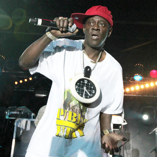 Flavor Flav in Public Enemy Performing in Moscow