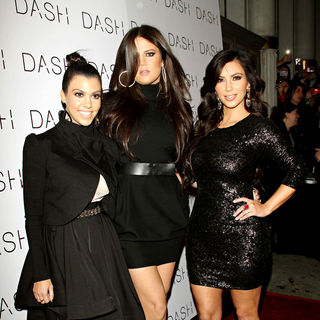 Kourtney Kardashian, Khloe Kardashian, Kim Kardashian in The Grand Opening of Dash NYC