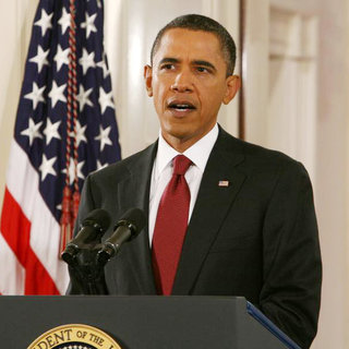 Barack Obama in President Barack Obama Holds A Press Conference to Address His "Shellacking"