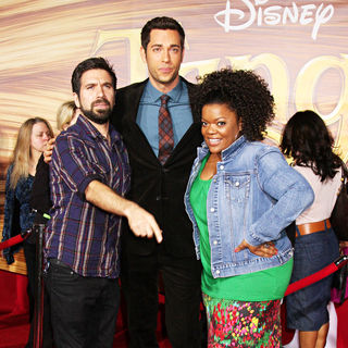Joshua Gomez, Zachary Levi, Yvette Nicole Brown in Disney's 'Tangled' Los Angeles Premiere - Arrivals