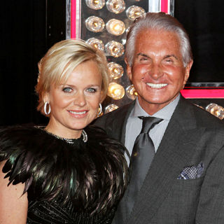 Barbara Sturm, George Hamilton in Los Angeles Premiere of "Burlesque"