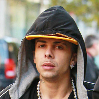 Dappy, N-Dubz in Celebrities Outside The BBC Radio One Studios