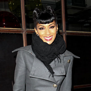 Nicole Scherzinger in Nicole Scherzinger Outside The BBC Radio One Studios