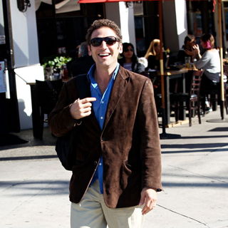 Mark Feuerstein Leaving Toast in West Hollywood