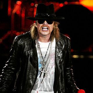 Axl Rose in Guns N' Roses Perform Live in Concert as Part of The Telstra 500 V8 Motor Racing Event