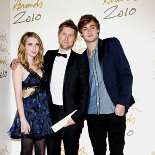 Emma Roberts, Christopher Bailey, Douglas Booth in The British Fashion Awards 2010 - Arrivals