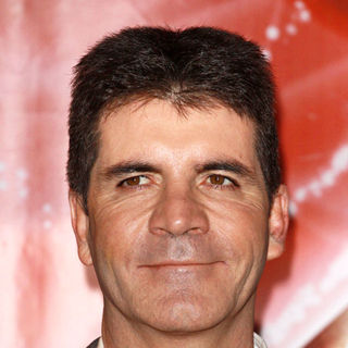 Simon Cowell in X Factor Finalist Photocall