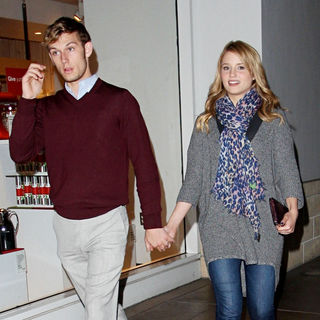 Alex Pettyfer, Dianna Agron in Alex Pettyfer and Dianna Agron Shopping at The Grove