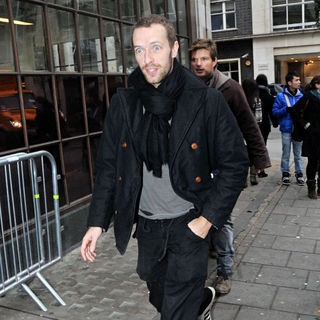 Chris Martin, Coldplay in Chris Martin Outside The BBC Radio 1 Studios