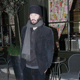 Keanu Reeves in Keanu Reeves Leaving His Hotel
