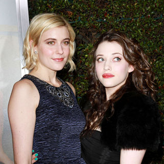 Greta Gerwig, Kat Dennings in Los Angeles Premiere of "No Strings Attached"
