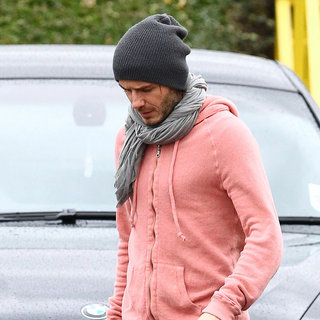 David Beckham in David Beckham Leaving After Training with Tottenham Hotspur