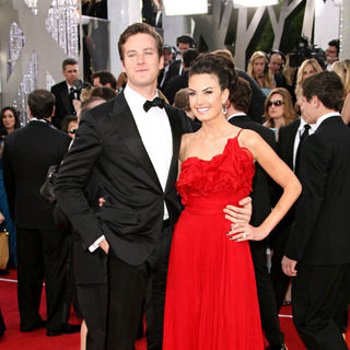 Armie Hammer, Elizabeth Chambers in 68th Annual Golden Globe Awards - Arrivals