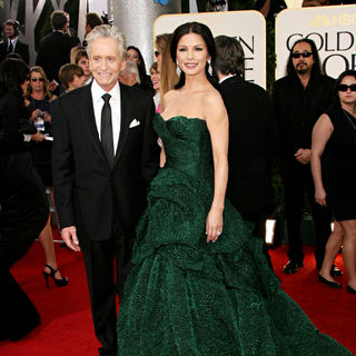 Michael Douglas, Catherine Zeta-Jones in 68th Annual Golden Globe Awards - Arrivals