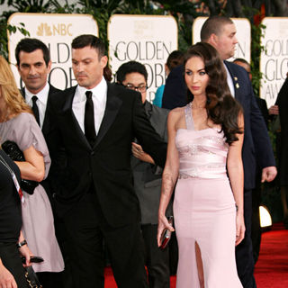Brian Austin Green, Megan Fox in 68th Annual Golden Globe Awards - Arrivals