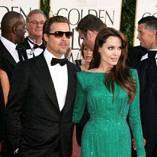 Brad Pitt, Angelina Jolie in 68th Annual Golden Globe Awards - Arrivals