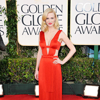 January Jones in 68th Annual Golden Globe Awards - Arrivals