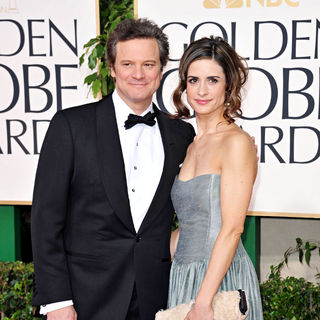 Colin Firth, Livia Giuggioli in 68th Annual Golden Globe Awards - Arrivals