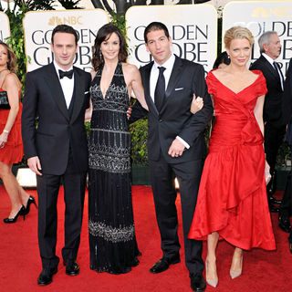 Andrew Lincoln, Sarah Wayne Callies, Jon Bernthal, Laurie Holden in 68th Annual Golden Globe Awards - Arrivals