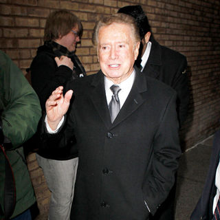 Regis Philbin in Regis Philbin Arriving at ABC Studios for 'Live! with Regis and Kelly'