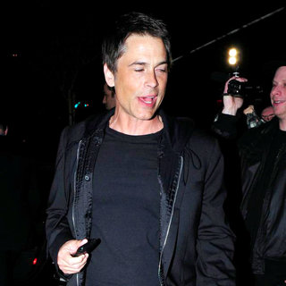 Rob Lowe in Rob Lowe Leaving BOA Steakhouse Restaurant