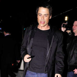 Rob Lowe in Rob Lowe Leaving BOA Steakhouse Restaurant