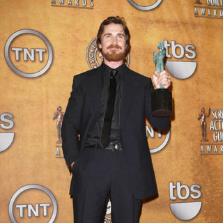 Christian Bale in The 17th Annual Screen Actors Guild Awards (SAG Awards 2011) - Press Room