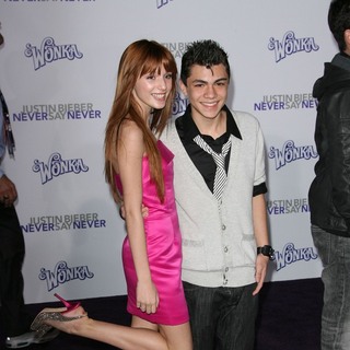 Bella Thorne, Adam Irigoyen in Los Angeles Premiere of "Justin Bieber: Never Say Never"