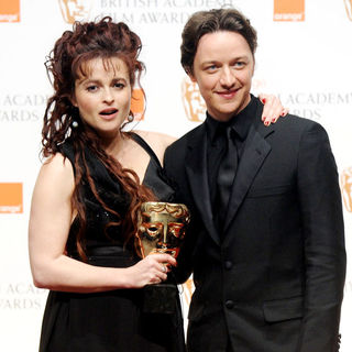 Helena Bonham Carter, James McAvoy in 2011 Orange British Academy Film Awards (BAFTAs) - Press Room
