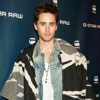 Jared Leto in Mercedes-Benz IMG New York Fashion Week Fall 2011 - G-Star - Inside Arrivals - wenn3206419