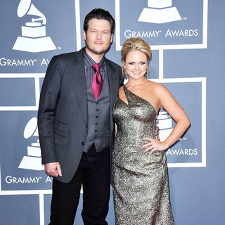 Blake Shelton, Miranda Lambert in The 53rd Annual GRAMMY Awards - Red Carpet Arrivals