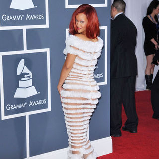 Rihanna in The 53rd Annual GRAMMY Awards - Red Carpet Arrivals