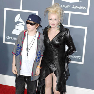 Declyn Wallace Thornton, Cyndi Lauper in The 53rd Annual GRAMMY Awards - Red Carpet Arrivals