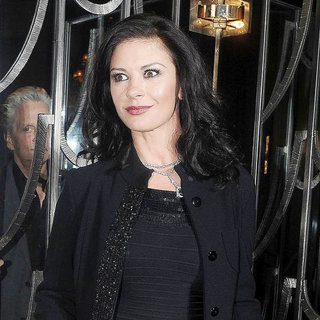 Catherine Zeta-Jones in Celebrities Outside Claridge's Hotel