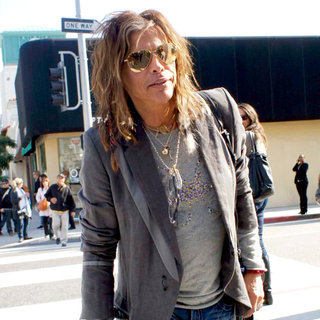 Steven Tyler in Steven Tyler Walking Through Beverly Hills Whilst on A Shopping Trip